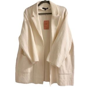 Quince White 100% Organic Cotten Cardigan Women’s XL